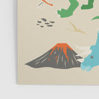 Jurassic Dinosaurs in Primary Colors Poster Gallery Image 3