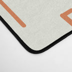 Mid-Century Modern Kinetikos Pattern Orange Teal Cream Desk Mat Gallery Image 4
