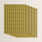 Stripes With Lines and Dots pattern olive and brown Wrapping Paper Gallery Image 3
