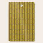 Stripes With Lines and Dots pattern olive and brown Cutting Board Gallery Image 1