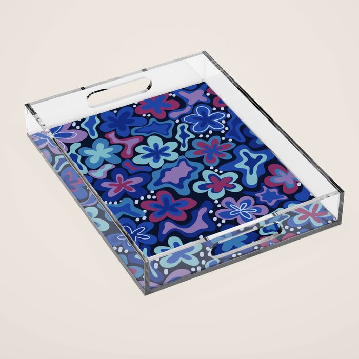 Adeline floral Acrylic Tray Gallery Image 1