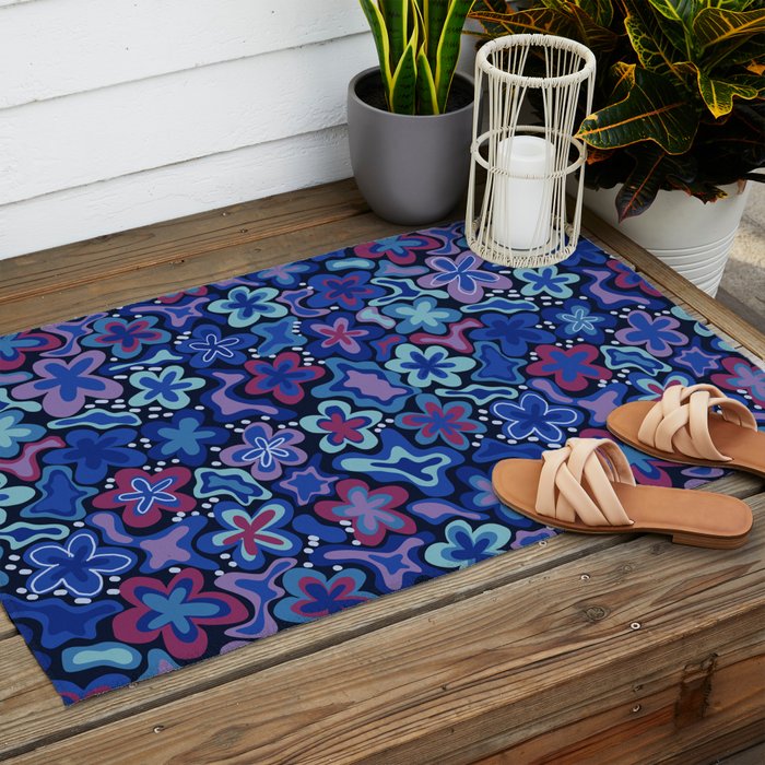 Adeline floral Outdoor Rug Gallery Image 2
