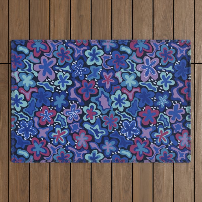 Adeline floral Outdoor Rug Gallery Image 1