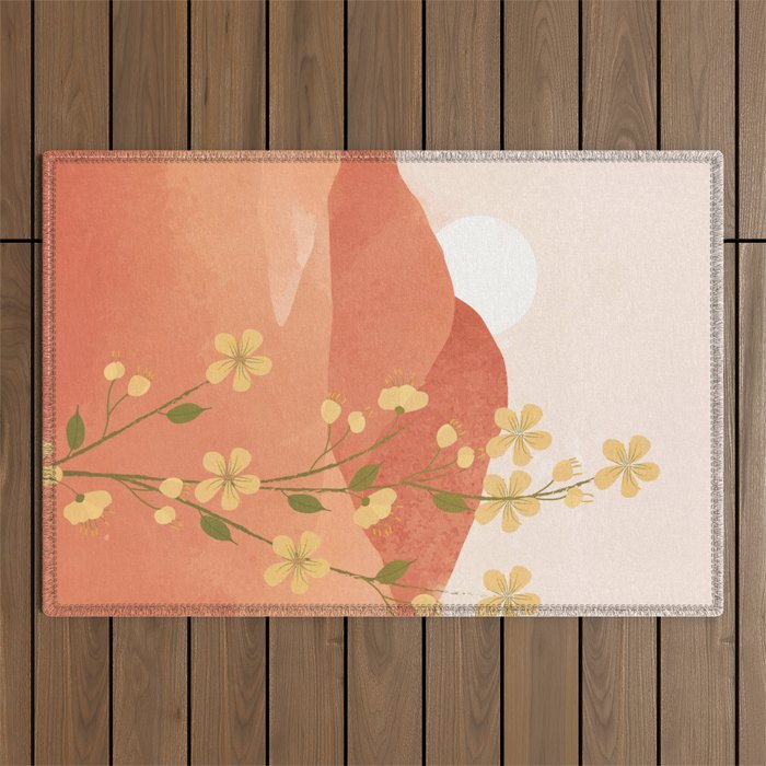 Desert Bloom 02 Outdoor Rug Gallery Image 1