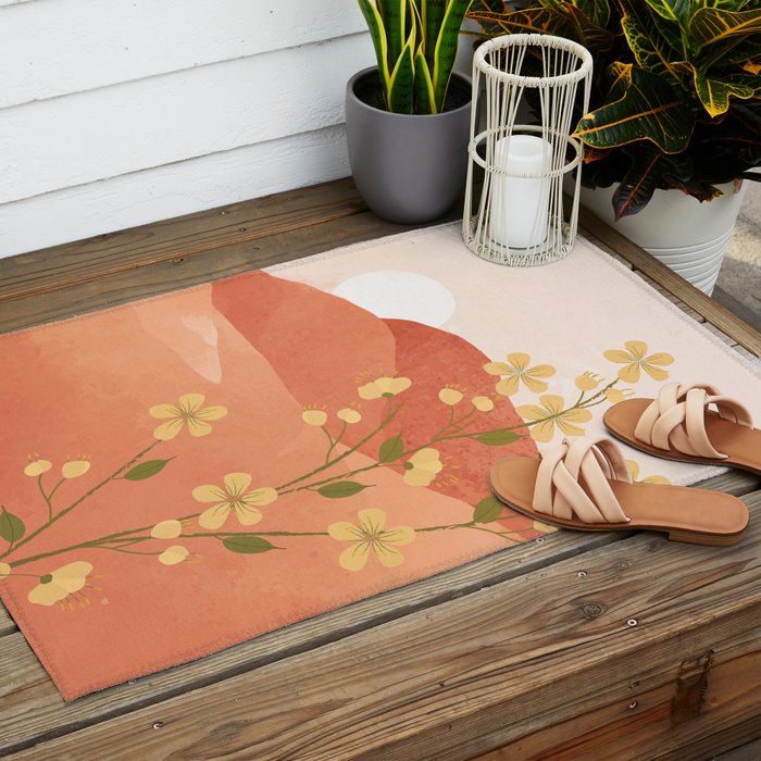 Desert Bloom 02 Outdoor Rug Gallery Image 2
