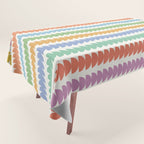 Maude Pattern - Retro Rainbow Tablecloth Gallery Image 1