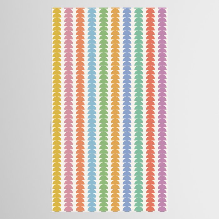 Maude Pattern - Retro Rainbow Tablecloth Gallery Image 2
