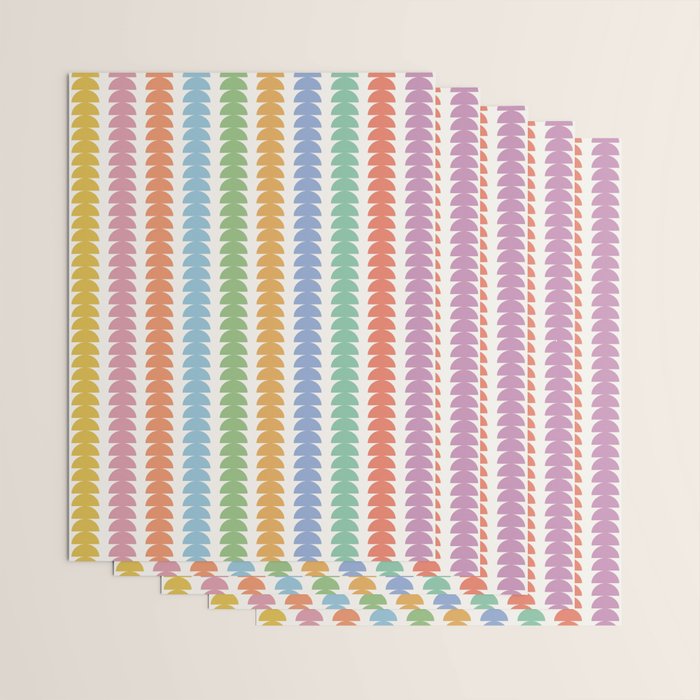 Maude Pattern - Retro Rainbow Wrapping Paper Gallery Image 3