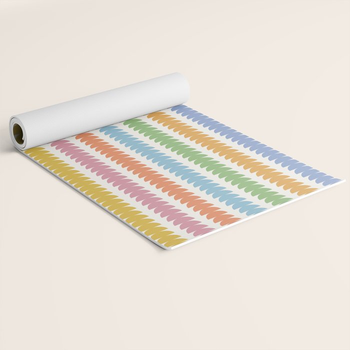 Maude Pattern - Retro Rainbow Yoga Mat Gallery Image 2