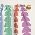 Maude Pattern - Retro Rainbow Window Curtain Gallery Image 2