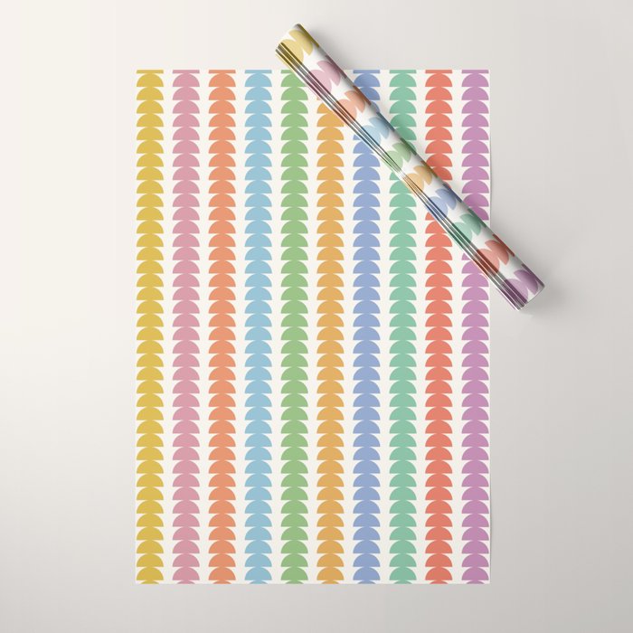 Maude Pattern - Retro Rainbow Wrapping Paper Gallery Image 1