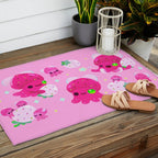 Strawberry squid Outdoor Rug Gallery Image 2