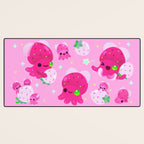 Strawberry squid Desk Mat Gallery Image 3