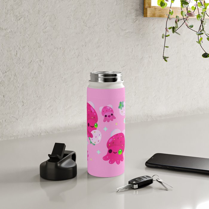 Strawberry squid Water Bottle Gallery Image 4