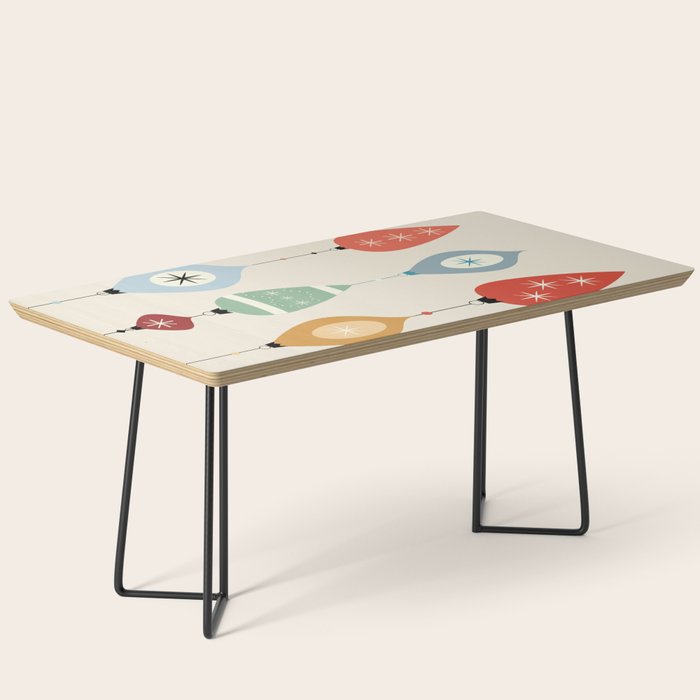 Mid Century Modern Christmas Baubles Coffee Table Gallery Image 1