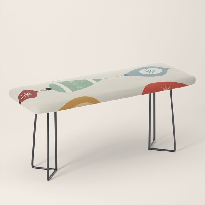 Mid Century Modern Christmas Baubles Bench Gallery Image 1
