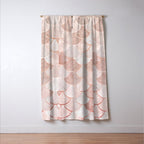 Mermaid Pattern, Pink Aesthetic Window Curtain Gallery Image 3