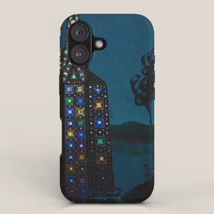 'Confirmation of Love,' Magical Realism Portrait Painting by BolesÅaw Biegas iPhone Case Gallery Image 1