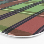 Fusion Colorful Toned Grids C Bath Mat Gallery Image 3