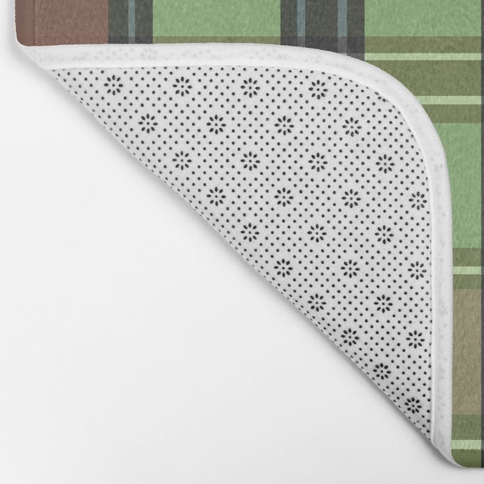 Fusion Colorful Toned Grids C Bath Mat Gallery Image 2