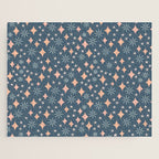 Christmas lights pink and blue pattern Jigsaw Puzzle Gallery Image 1