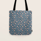 Christmas lights pink and blue pattern Tote Bag Gallery Image 1