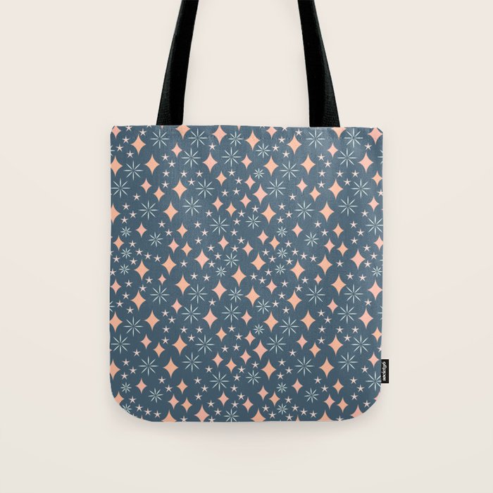 Christmas lights pink and blue pattern Tote Bag Gallery Image 1