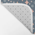 Christmas lights pink and blue pattern Bath Mat Gallery Image 2