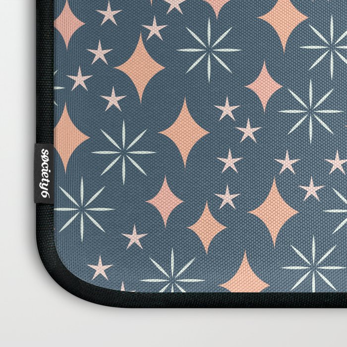 Christmas lights pink and blue pattern Laptop Sleeve Gallery Image 3