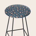 Christmas lights pink and blue pattern Stool Gallery Image 2