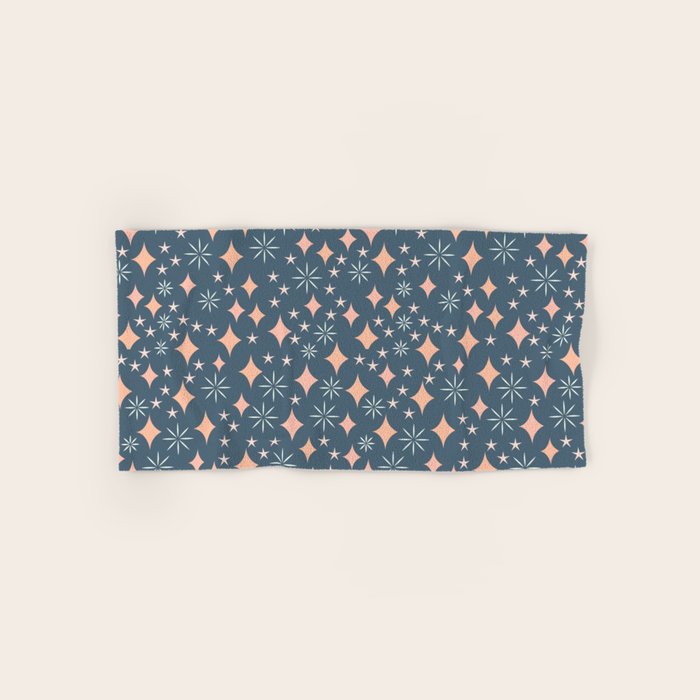 Christmas lights pink and blue pattern Bath Towel Gallery Image 1