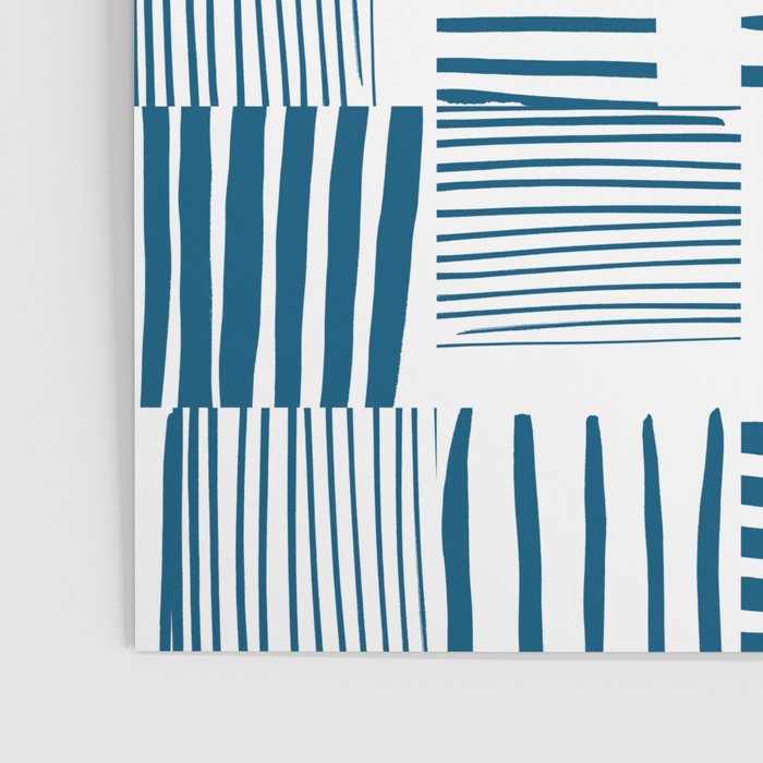 Torn Lines Abstract 03 White Blue Poster Gallery Image 3