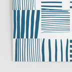 Torn Lines Abstract 03 White Blue Poster Gallery Image 3