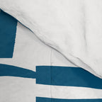 Torn Lines Abstract 03 White Blue Comforter Gallery Image 4