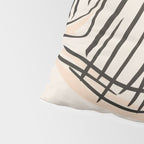 Abstract Cat in Lines Pillow Sham Gallery Image 4