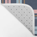 Dark Bold Linear Harmony Bath Mat Gallery Image 2