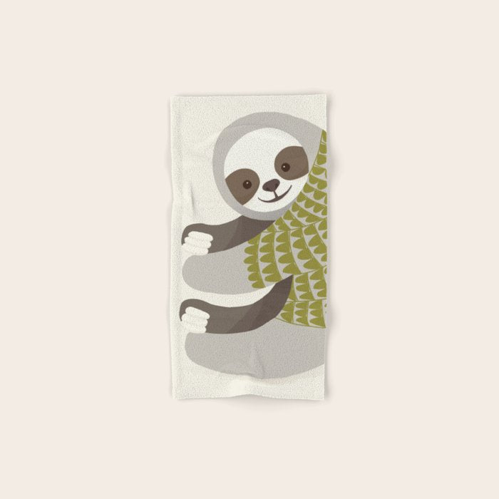 Whimsical Sloth Bath Towel Gallery Image 1