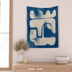 Modern Abstract Shapes 95 Wall Tapestry Gallery Image 2