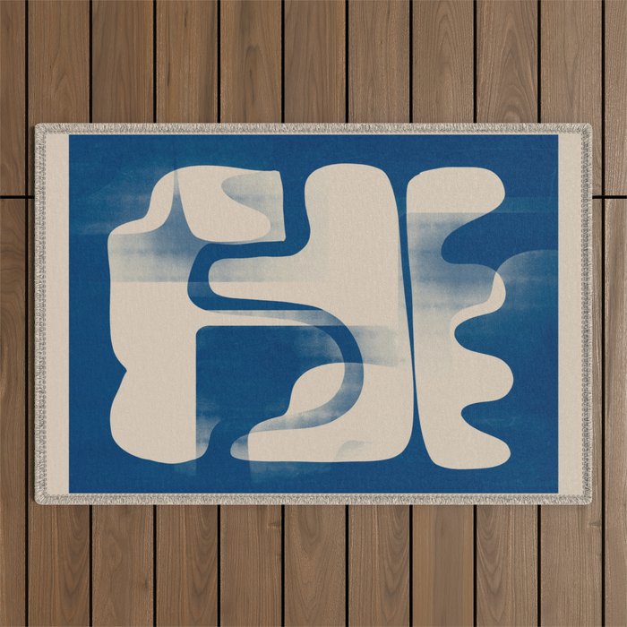 Modern Abstract Shapes 95 Outdoor Rug Gallery Image 1