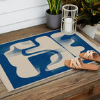 Modern Abstract Shapes 95 Outdoor Rug Gallery Image 2