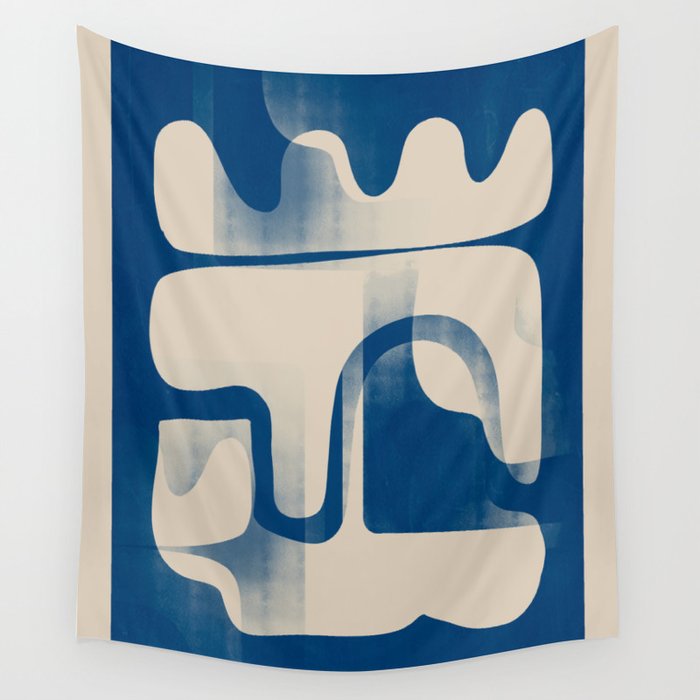 Modern Abstract Shapes 95 Wall Tapestry Gallery Image 4