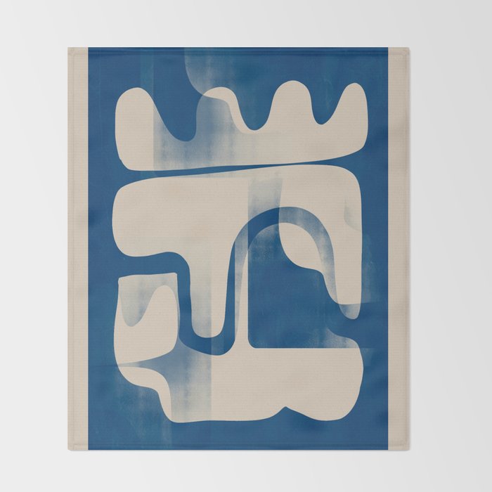 Modern Abstract Shapes 95 Throw Blanket Gallery Image 2
