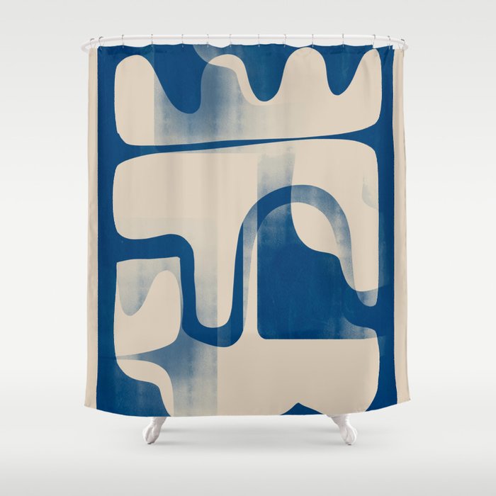 Modern Abstract Shapes 95 Shower Curtain Gallery Image 1