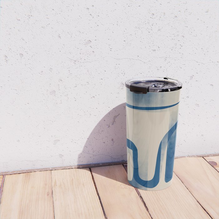 Modern Abstract Shapes 95 Travel Mug Gallery Image 4