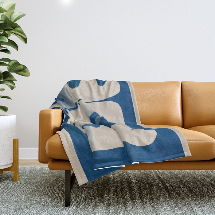 Modern Abstract Shapes 95 Throw Blanket Gallery Image 1