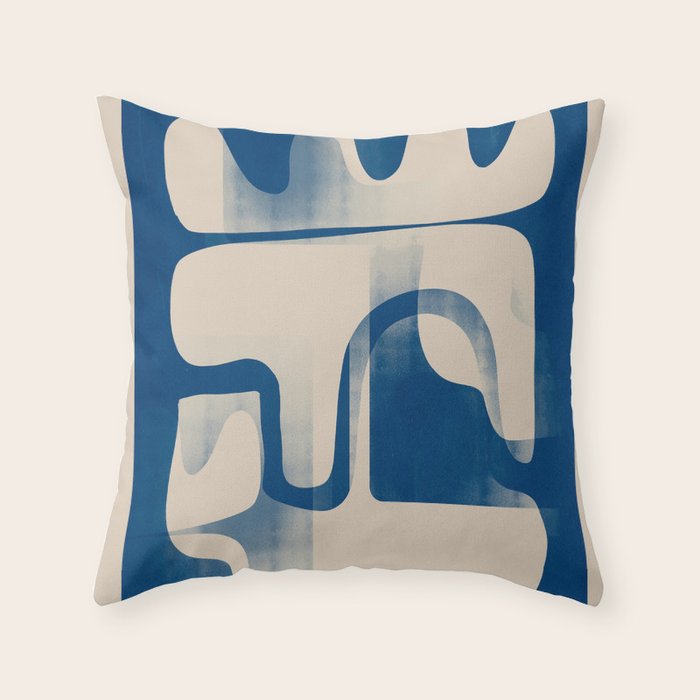 Modern Abstract Shapes 95 Throw Pillow Gallery Image 6