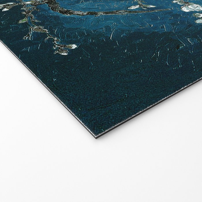 Van Gogh Almond Blossoms : Dark Teal Welcome Mat Gallery Image 2