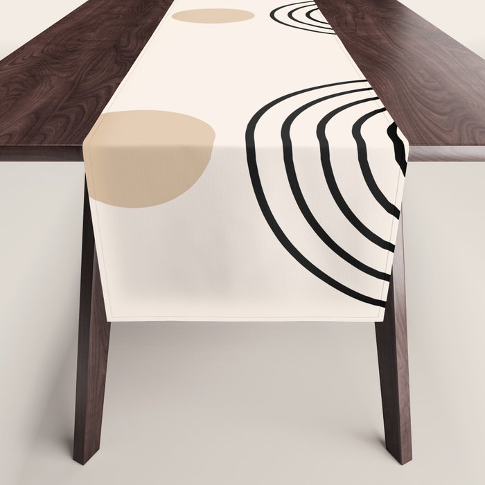Abstraction_SUN_LINE_BOHEMIAN_LANDSCAPE_POP_ART_1129B Table Runner Gallery Image 1