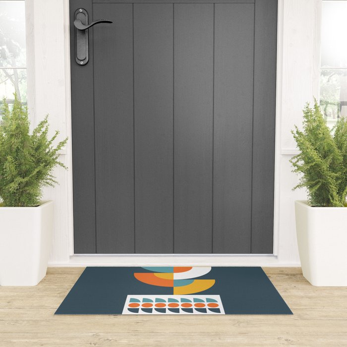 Geometric Plant 02 Welcome Mat Gallery Image 3