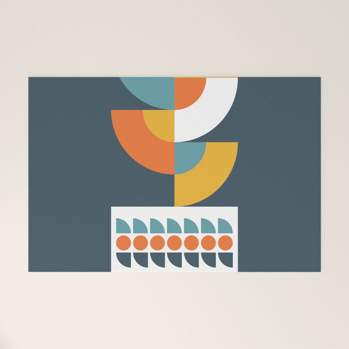 Geometric Plant 02 Welcome Mat Gallery Image 1
